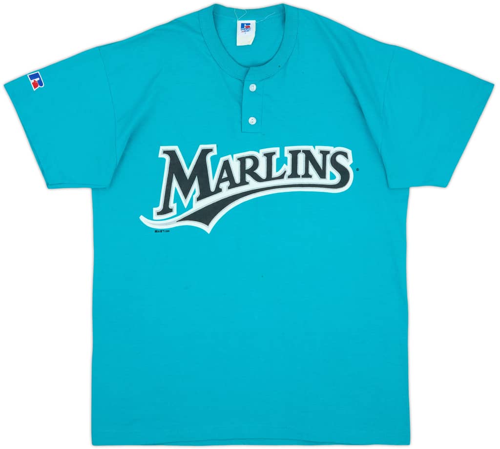 1999 Florida Marlins Russell Athletic Tee - 6/10 - (L)