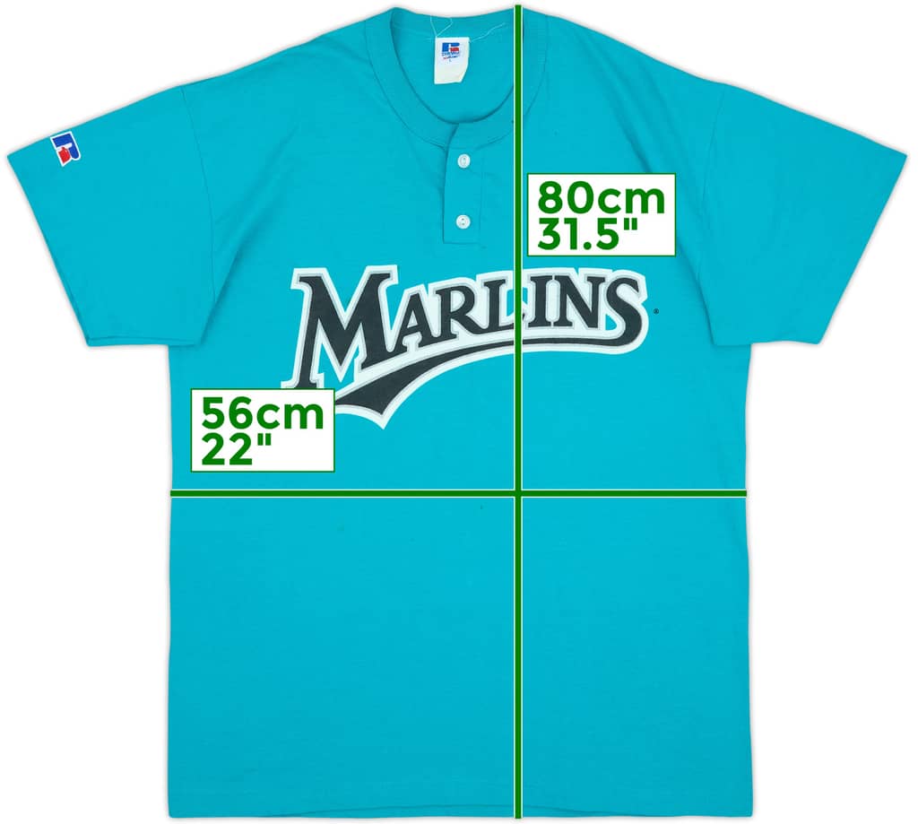 1999 Florida Marlins Russell Athletic Tee - 6/10 - (L)