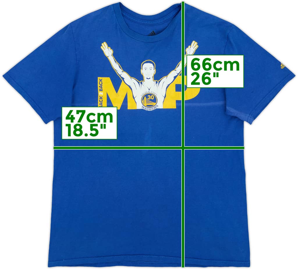 2016 Golden State Warriors Steph Curry MVP adidas Tee - 5/10 - (XL.Boys)