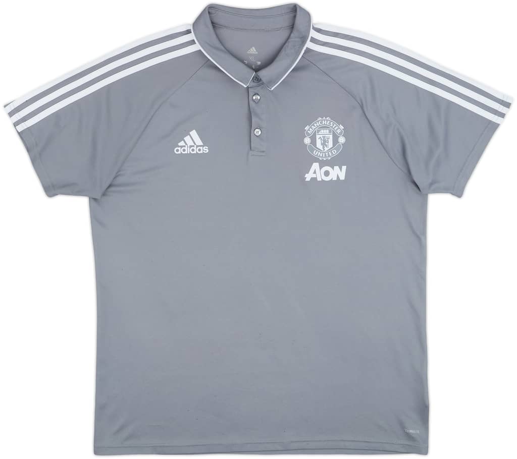 2017-18 Manchester United adidas Polo Shirt - 7/10 - (XL)