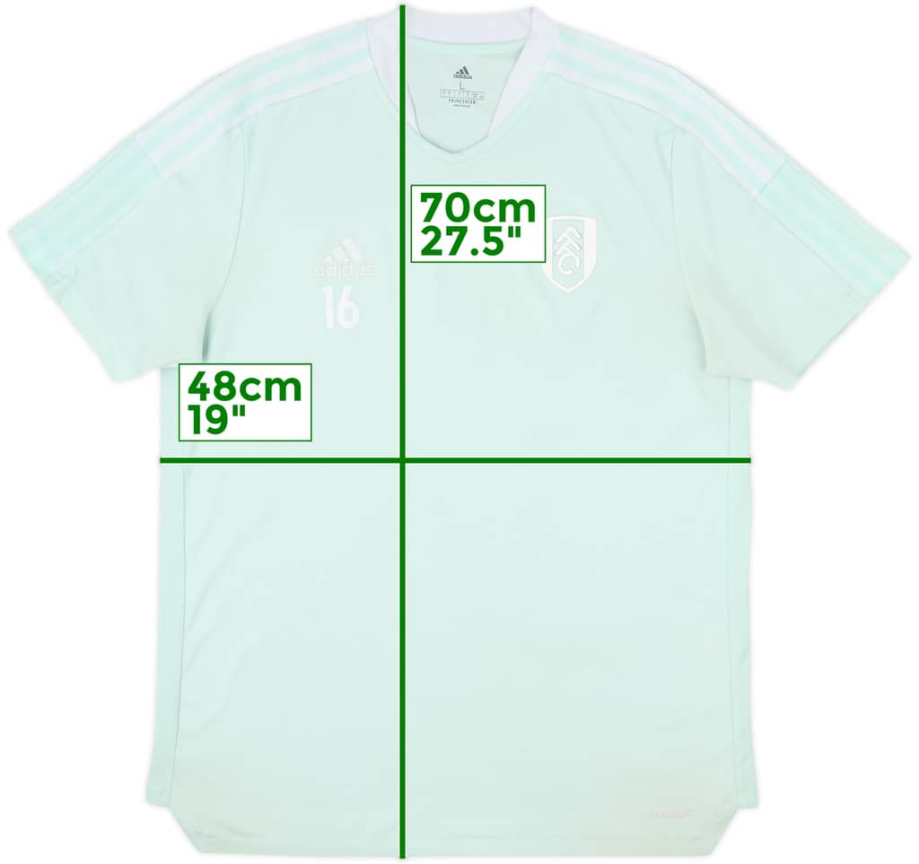 2021-22 Fulham adidas Player Issue Training Shirt #16 - 6/10 - (L)