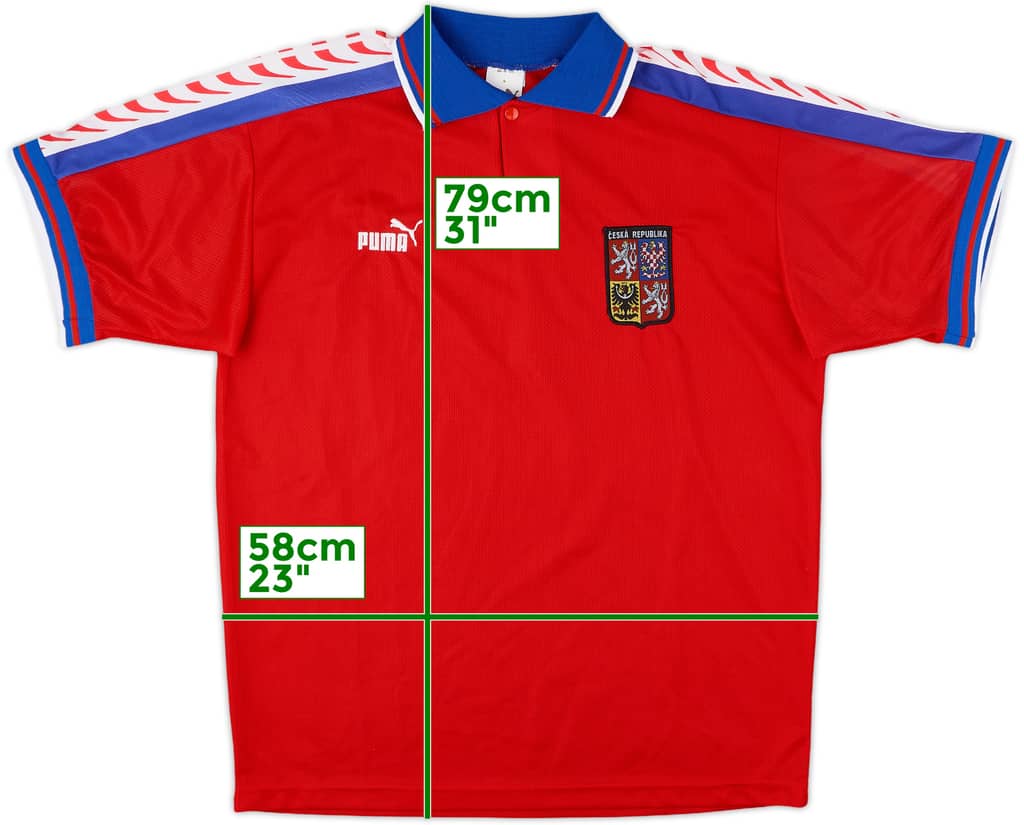 1996-98 Czech Republic Home Shirt - 9/10 - (L)