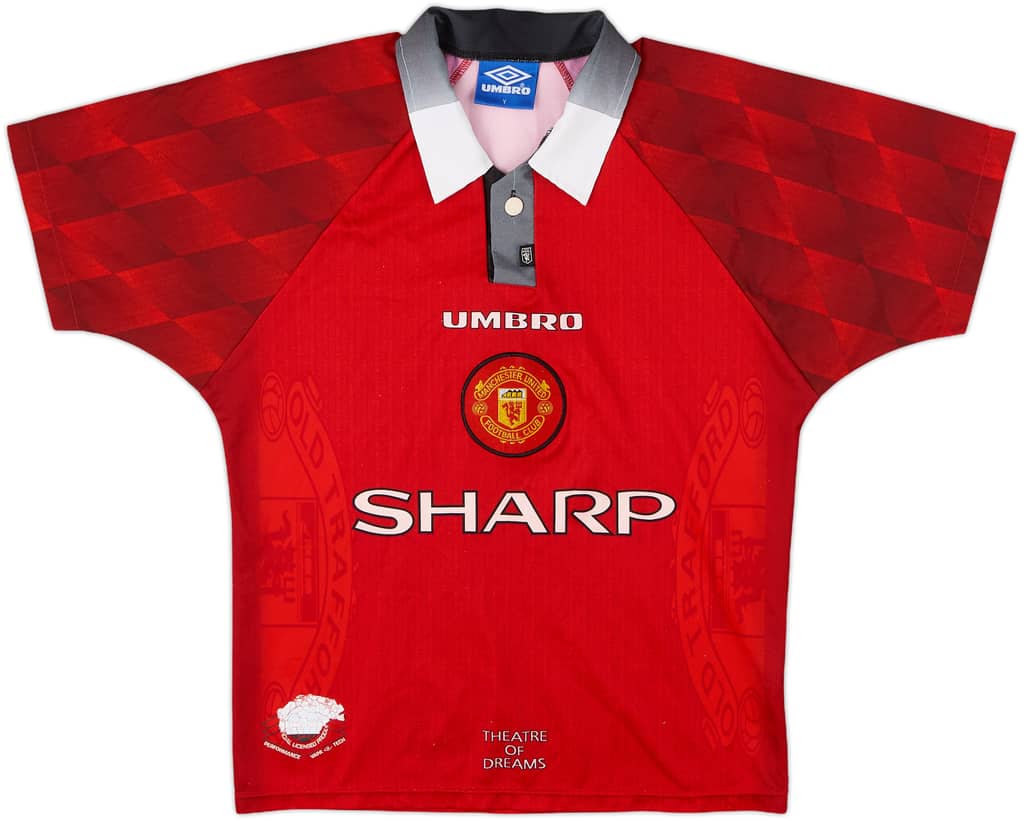 1996-98 Manchester United Home Shirt - 5/10 - (Y)
