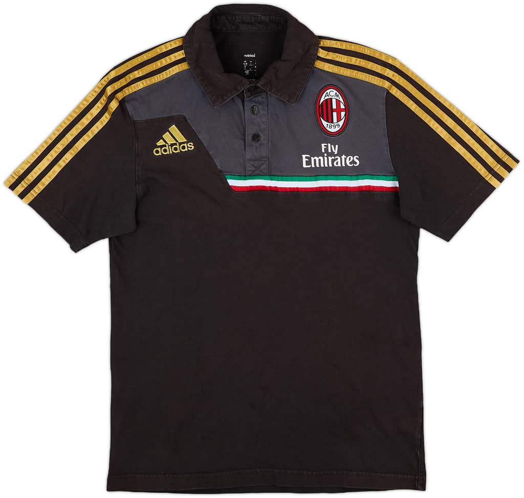 2013-14 AC Milan adidas Polo Shirt - 7/10 - (S)