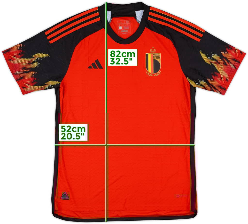 2022-23 Belgium Authentic Home Shirt - 10/10 - (L)