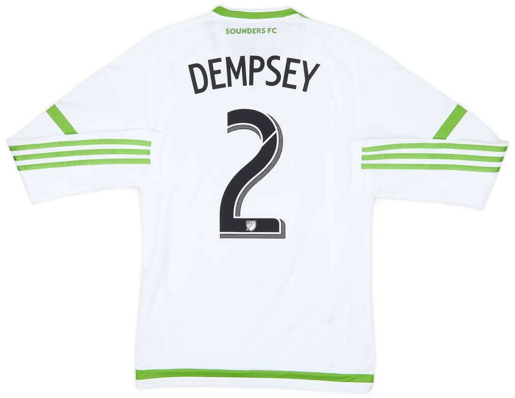 2015 Seattle Sounders Player Issue Away L/S Shirt Dempsey #2 - 8/10 - (S)