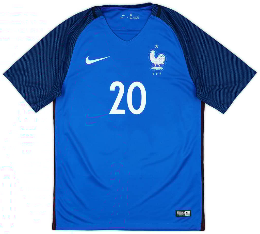 2016-17 France Home Shirt Mbappe #20 - 9/10 - (S)