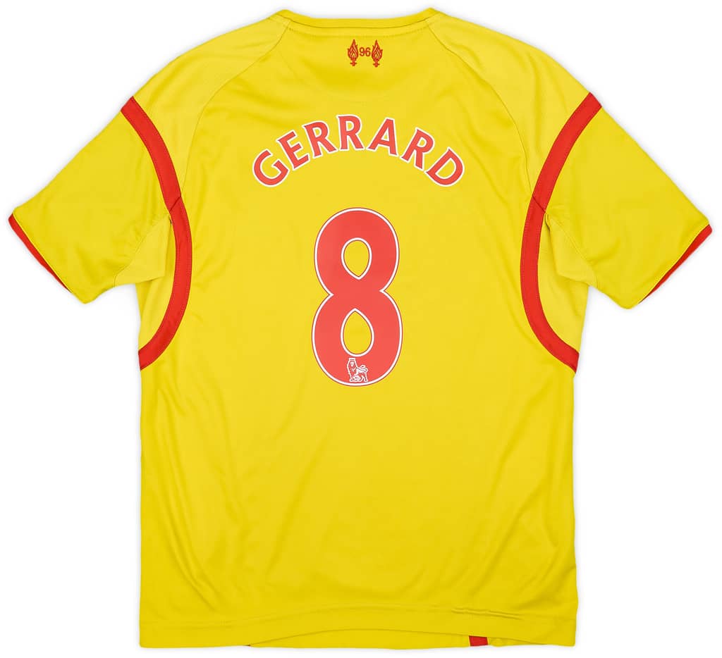 2014-15 Liverpool Away Shirt Gerrard #8 - 4/10 - (M.Boys)