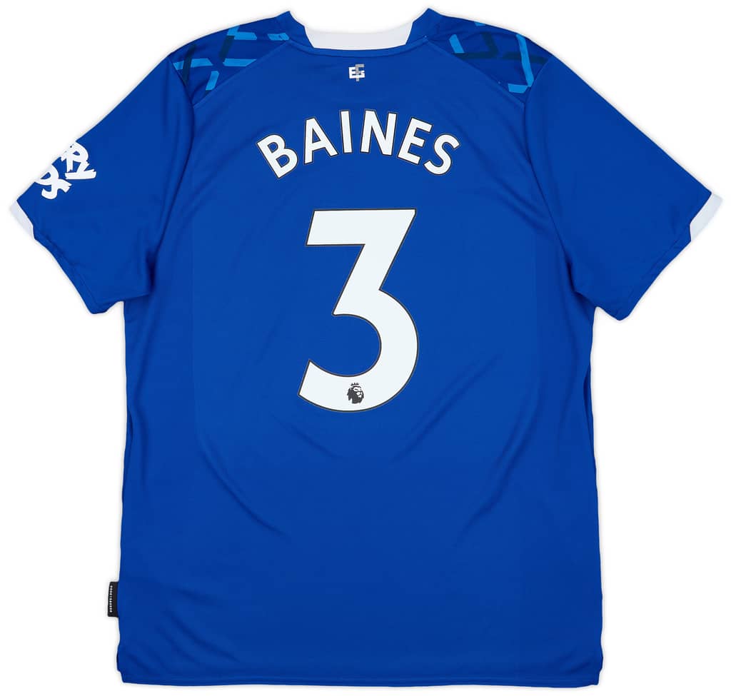 2019-20 Everton Home Shirt Baines #3 - 8/10 - (XL)