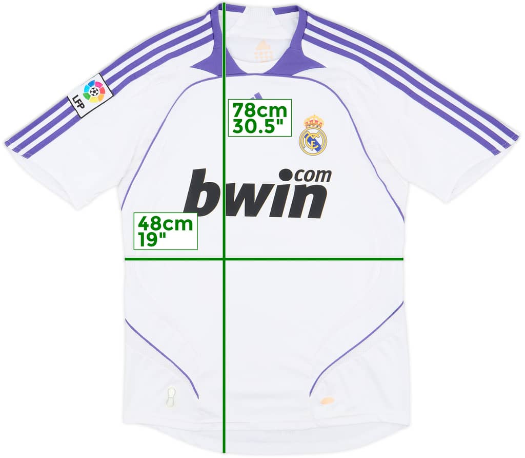 2007-08 Real Madrid Home Shirt - 8/10 - (S)