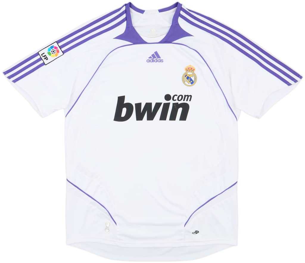 2007-08 Real Madrid Home Shirt - 8/10 - (L)