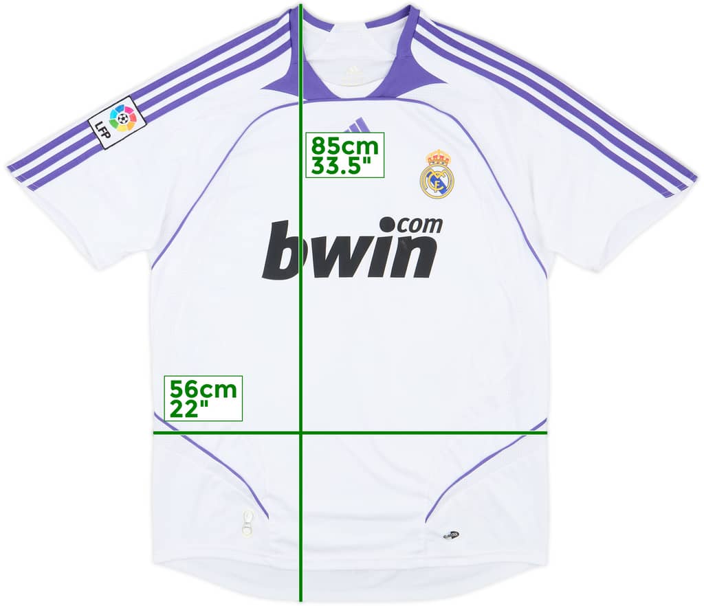 2007-08 Real Madrid Home Shirt - 8/10 - (L)