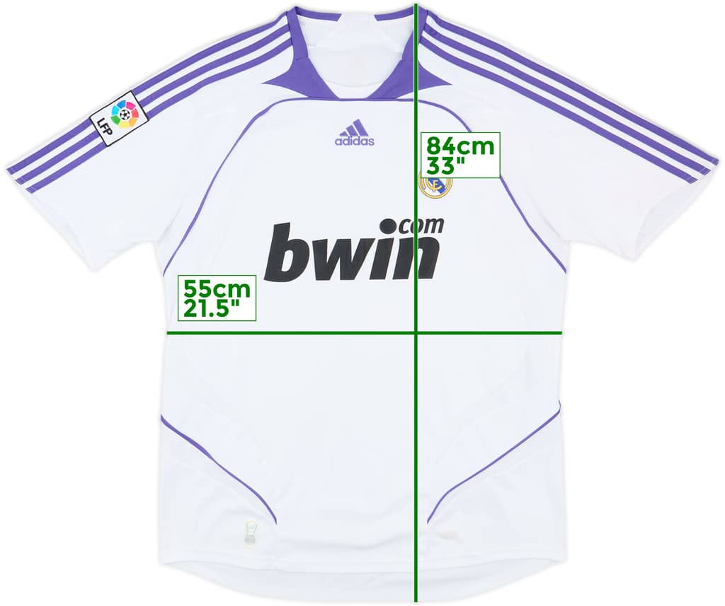 2007-08 Real Madrid Home Shirt - 6/10 - (L)