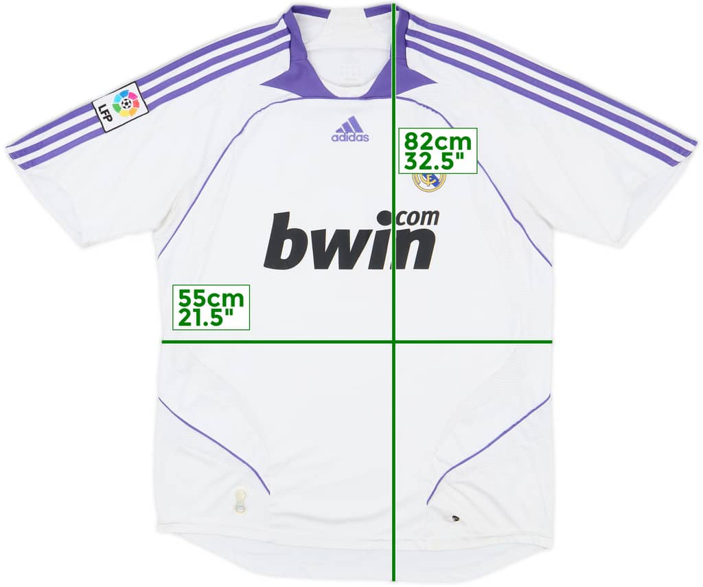 2007-08 Real Madrid Home Shirt - 6/10 - (L)