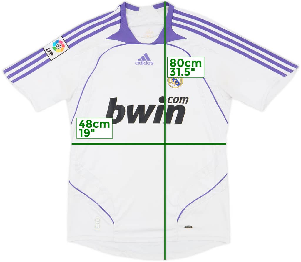 2007-08 Real Madrid Home Shirt - 7/10 - (S)