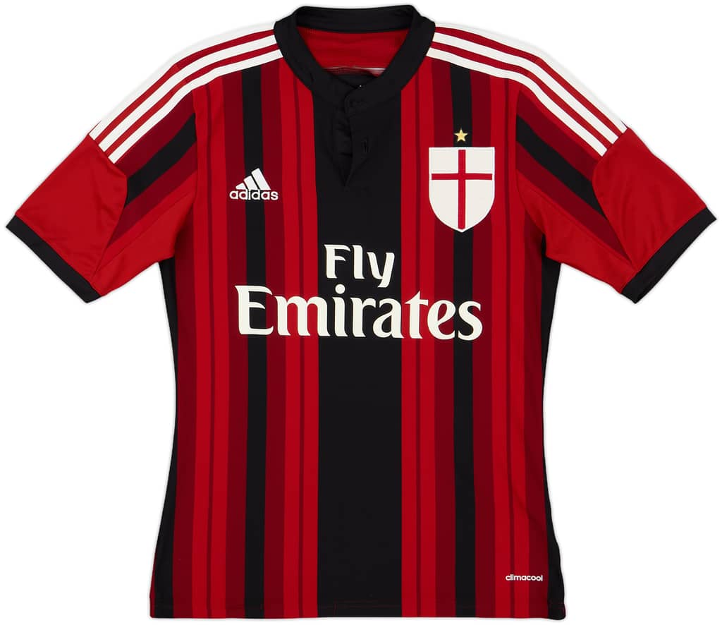 2014-15 AC Milan Home Shirt - 6/10 - (XS)