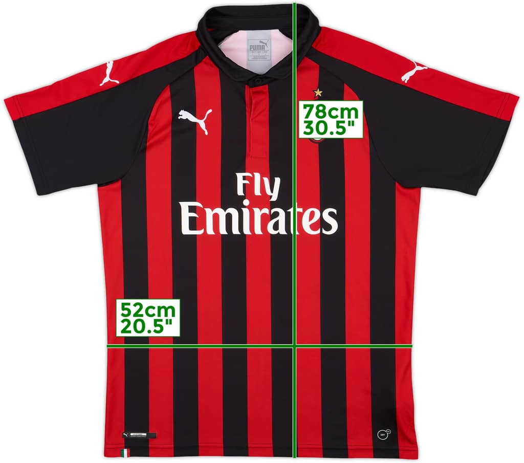 2018-19 AC Milan Home Shirt - 10/10 - (L)