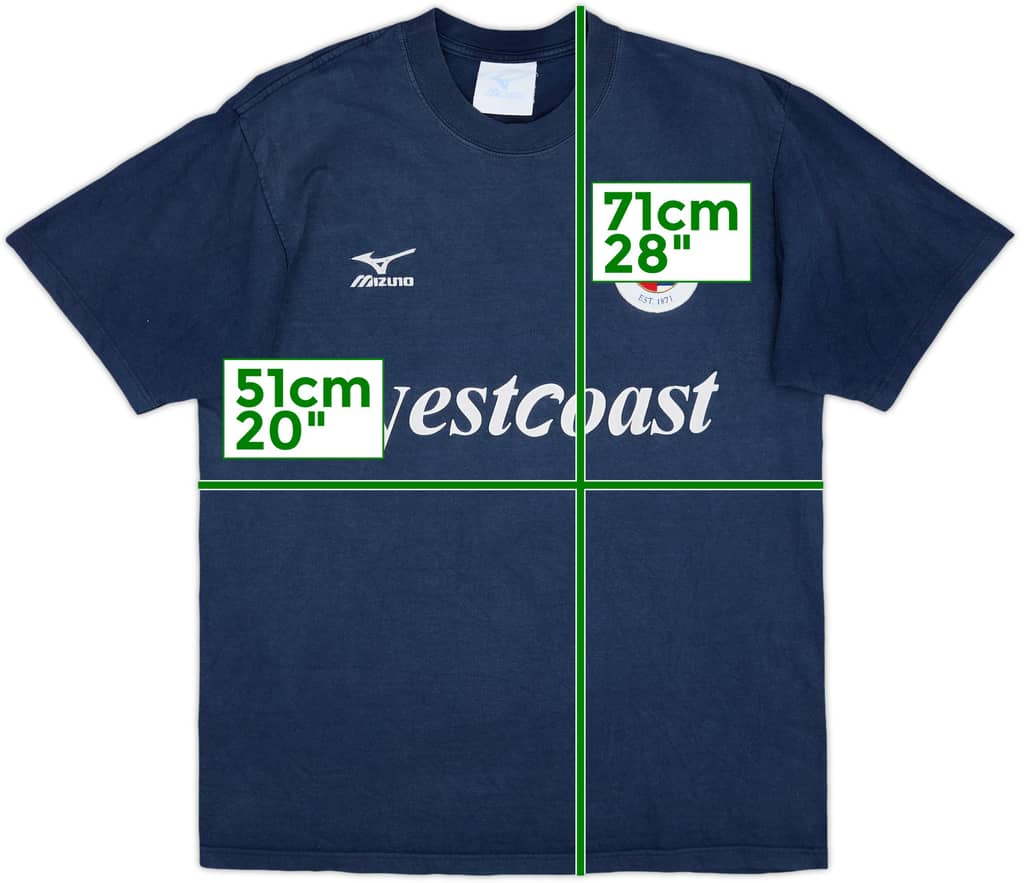 1999-01 Reading Mizuno Cotton Tee - 5/10 - (M)