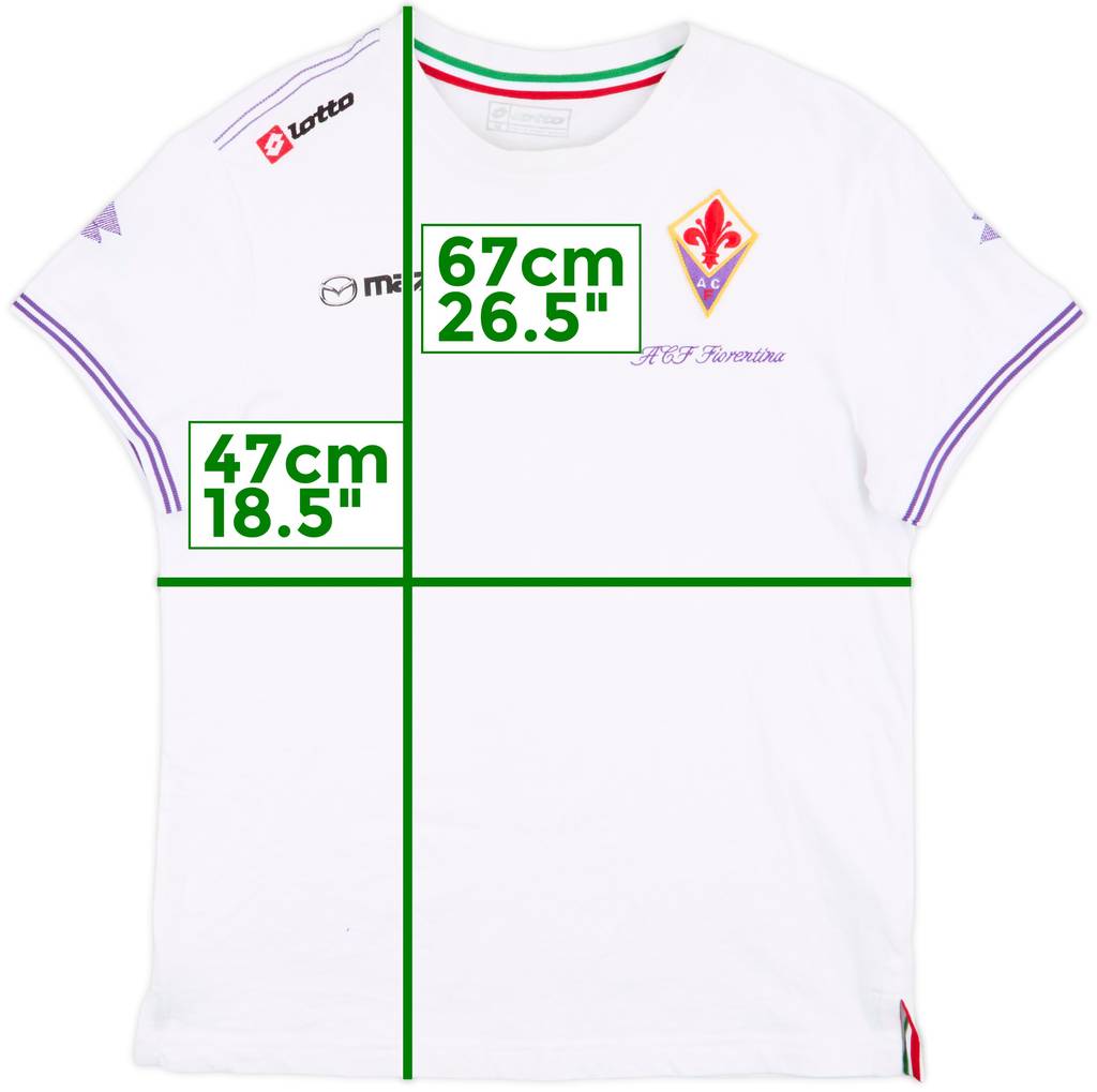 2012-13 Fiorentina Lotto Cotton Tee - 7/10 - (M)