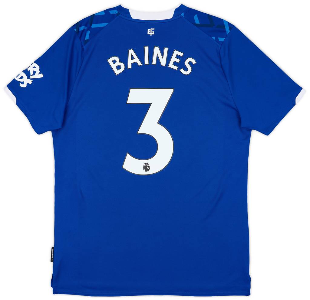 2019-20 Everton Home Shirt Baines #3 - 10/10 - (L)