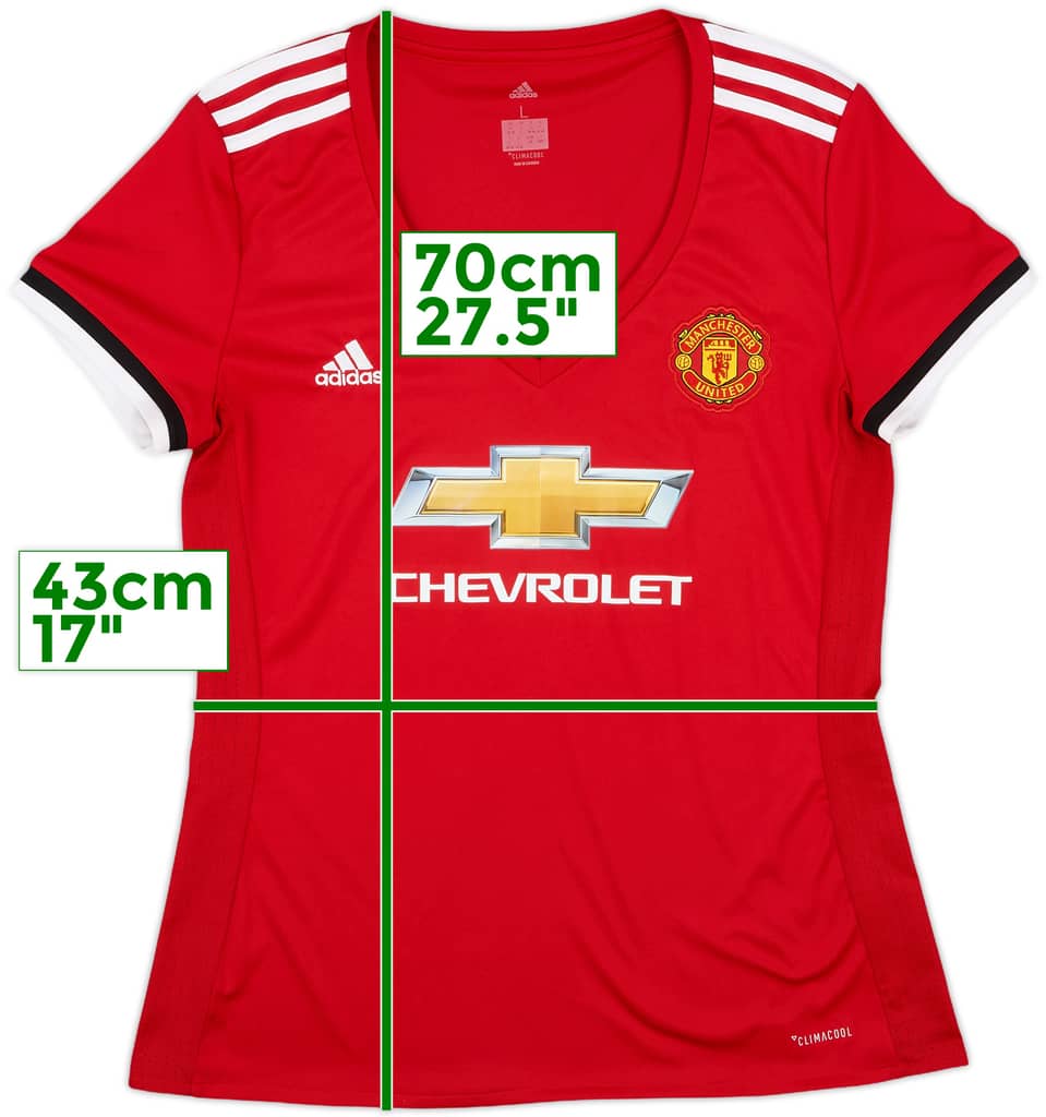 2017-18 Manchester United Home Shirt - 8/10 - (Women's L)