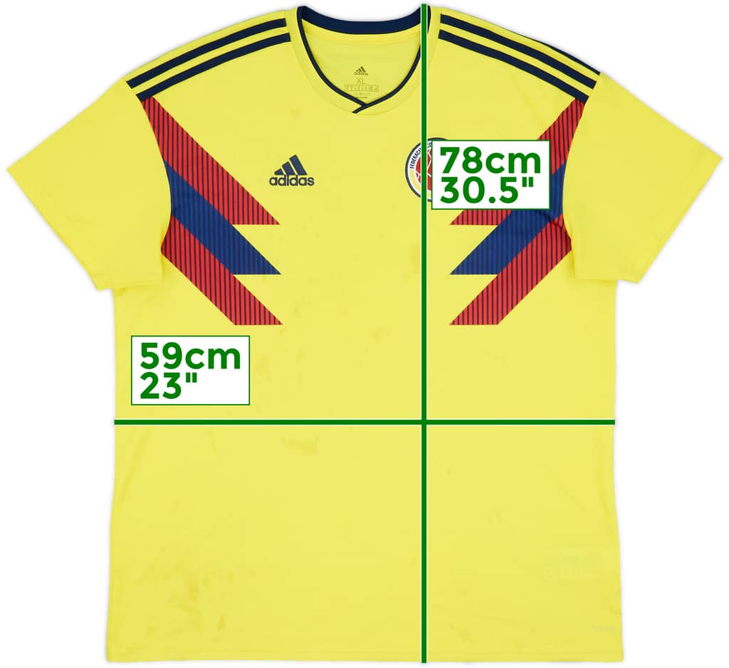 2018-19 Colombia Home Shirt - 4/10 - (XL)