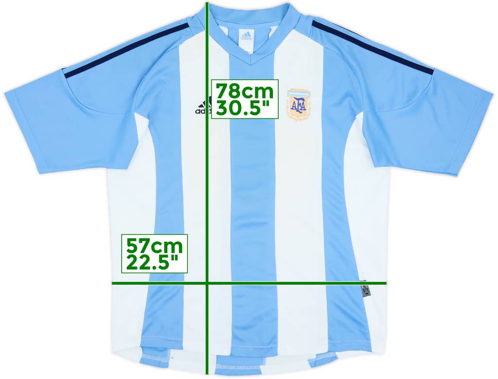 2002-04 Argentina Home Shirt - 5/10 - (XL)