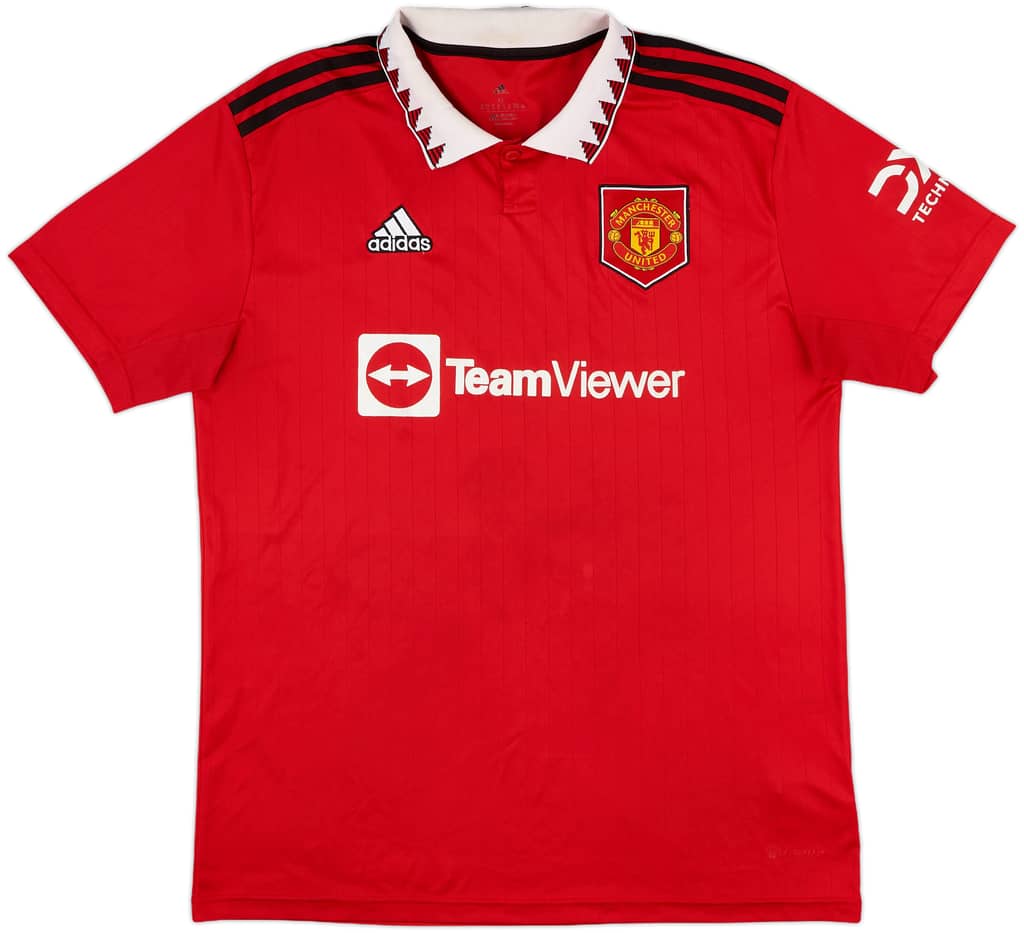 2022-23 Manchester United Home Shirt - 5/10 - (XL)