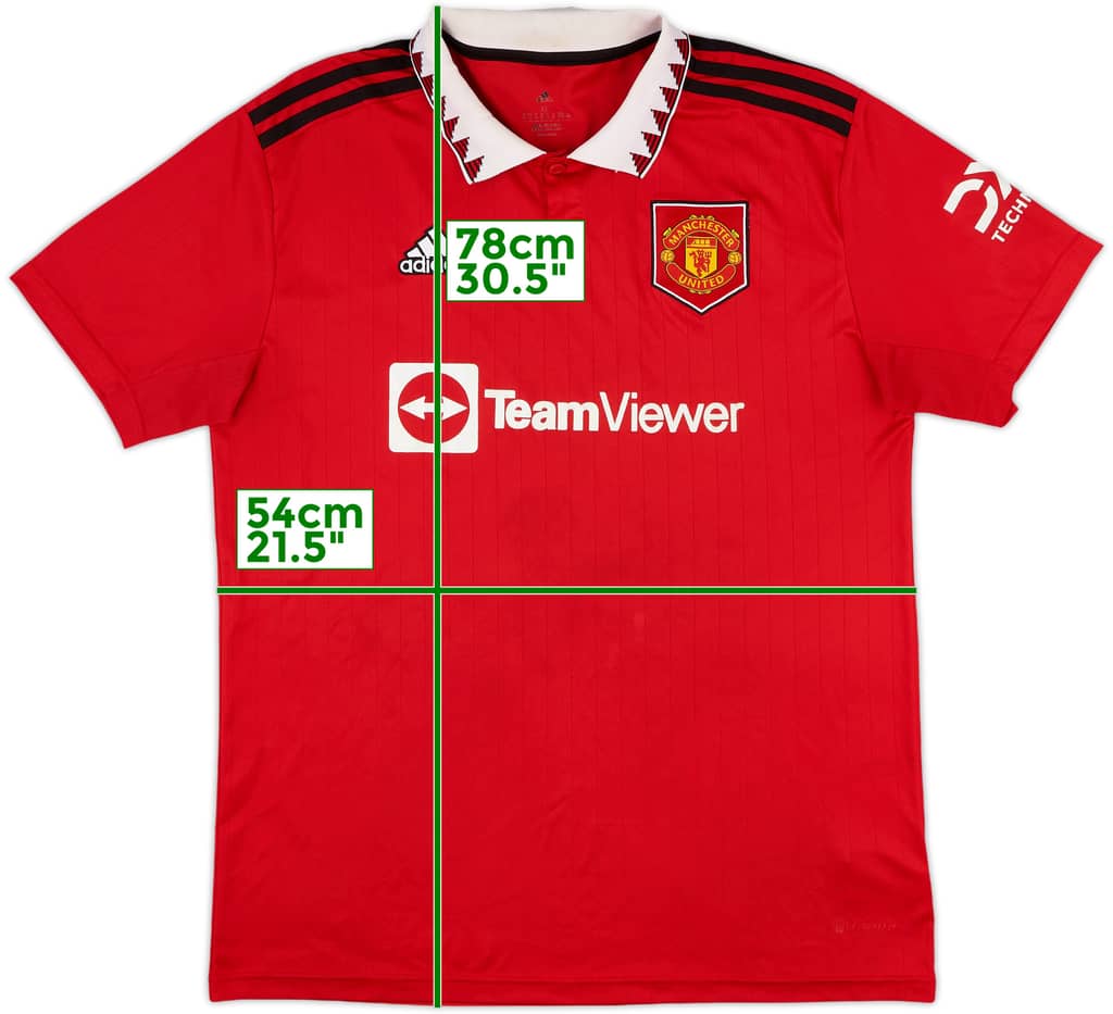 2022-23 Manchester United Home Shirt - 5/10 - (XL)