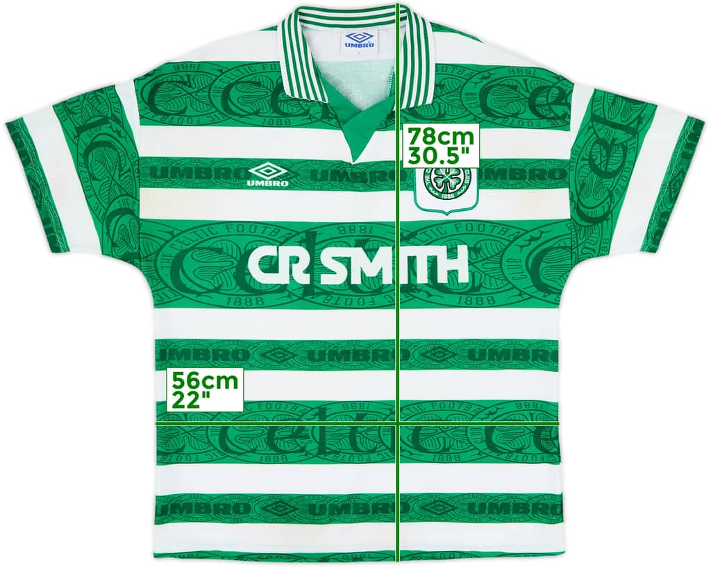 1995-97 Celtic Home Shirt - 9/10 - (L)