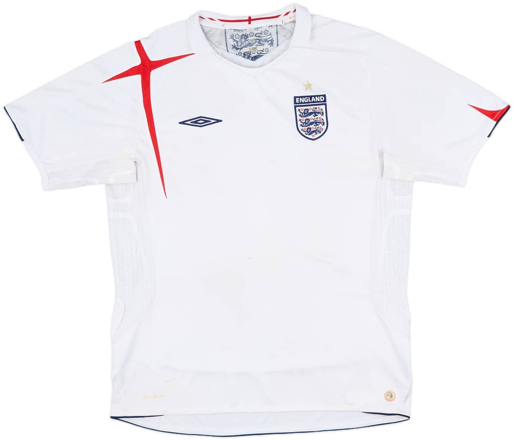 2005-07 England Home Shirt - 4/10 - (L)