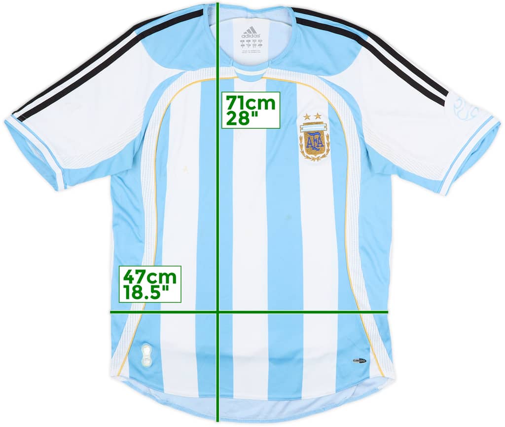 2005-07 Argentina Home Shirt - 5/10 - (S)