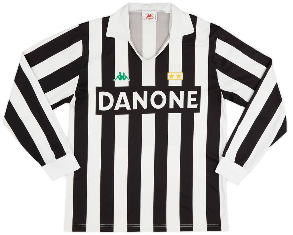 1991-92 Juventus Basic Home L/S Shirt - 9/10 - (L)