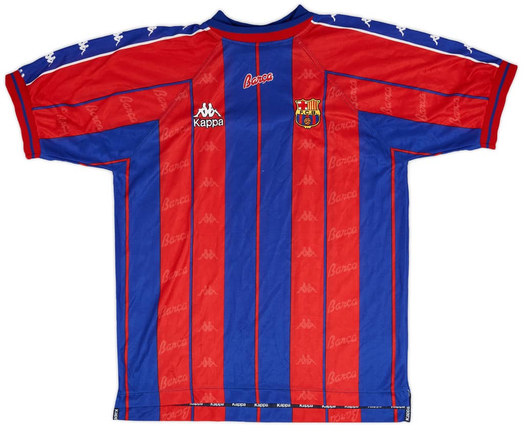 1997-98 Barcelona Home Shirt - 8/10 - (XL)