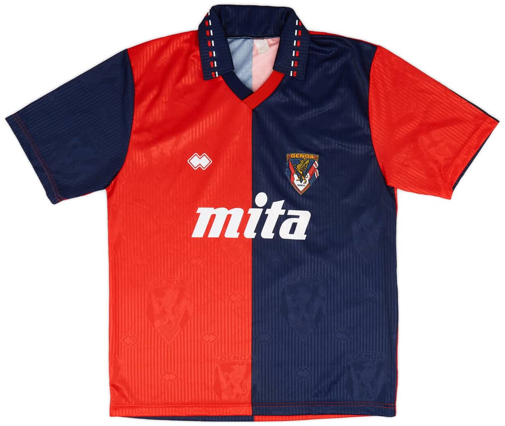 1991-92 Genoa Home Shirt - 8/10 - (XL)
