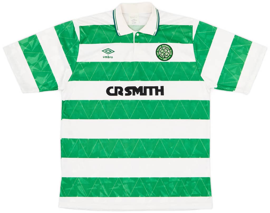 1989-91 Celtic Home Shirt - 9/10 - (XL)