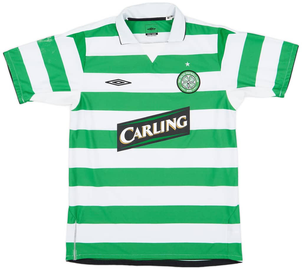 2004-05 Celtic Home Shirt Petrov #19 - 8/10 - (M)