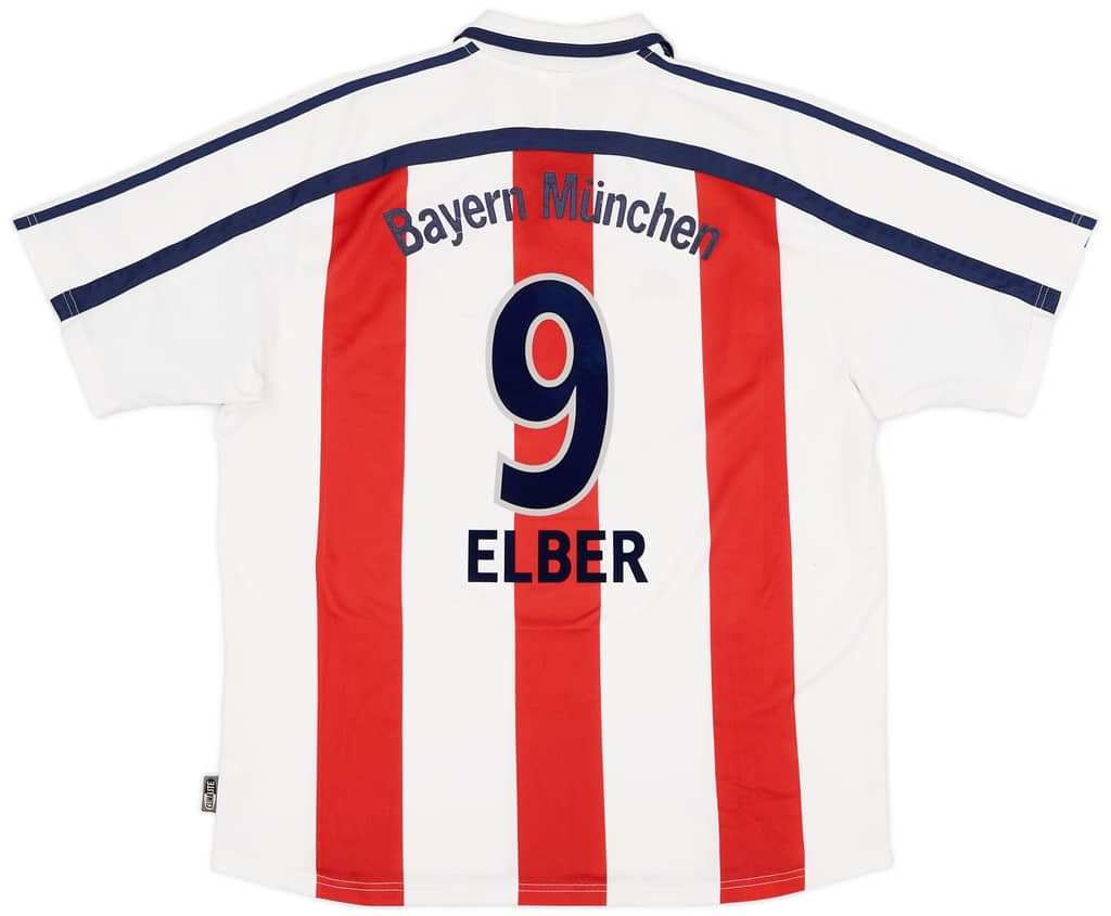 2000-01 Bayern Munich Away Shirt Elber #9 - 7/10 - (XL)