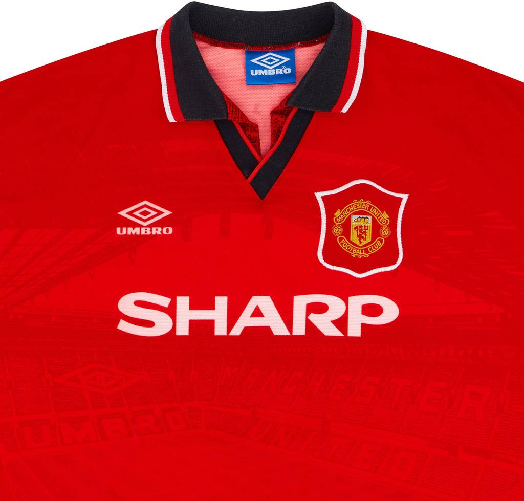 1994-96 Manchester United Home Shirt - 7/10 - Y