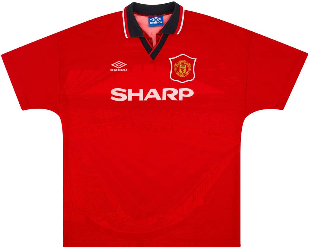 1994-96 Manchester United Home Shirt - 8/10 - Y