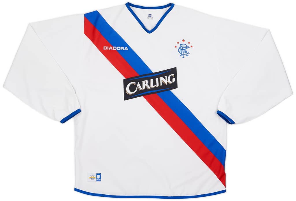 2004-05 Rangers Away L/S Shirt - 8/10 - (XL)