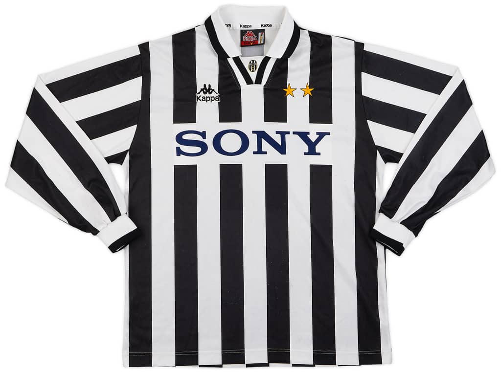 1995-97 Juventus Home L/S Shirt - 8/10 - (L)