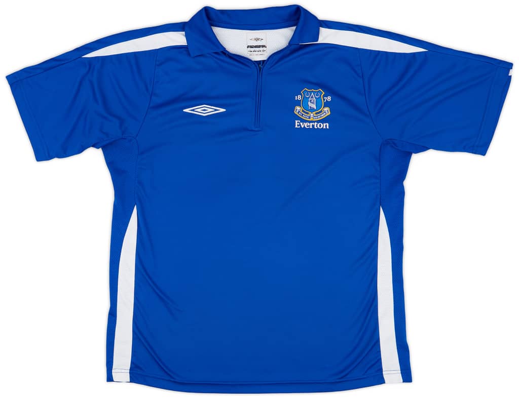 2005-06 Everton Umbro 1/4 Zip Training Polo - 7/10 - (L)