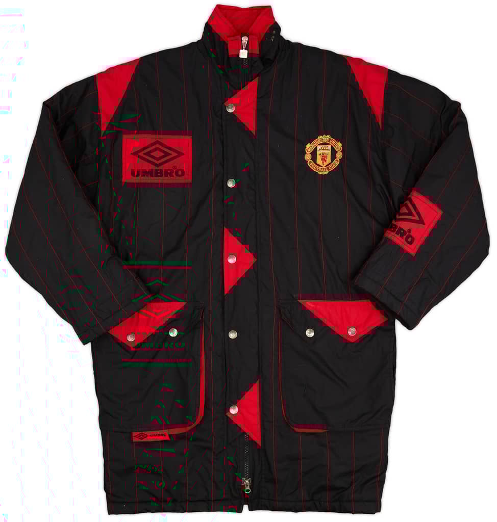 1994-95 Manchester United Umbro Padded Bench Coat - 8/10 - (S)