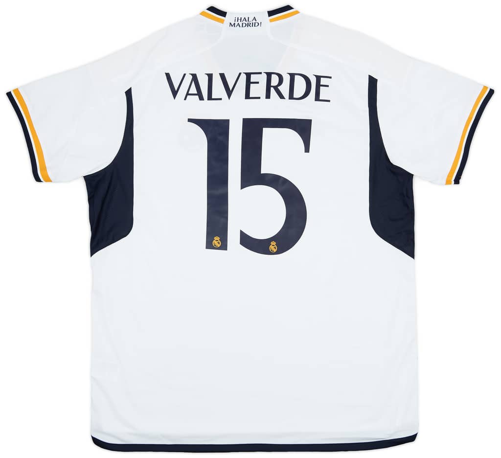 2023-24 Real Madrid Home Shirt Valverde #15 (XXL)