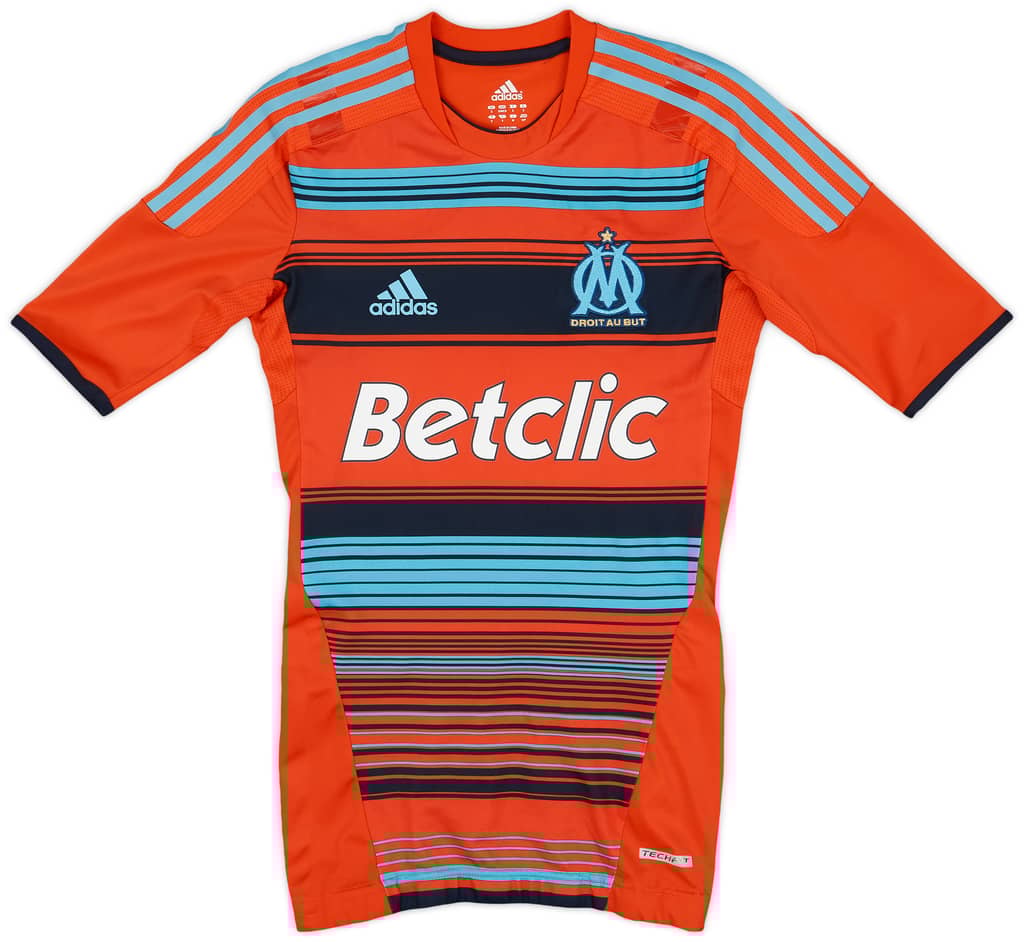 2011-12 Olympique Marseille Player Issue TechFit Third Shirt Lucho #8 - 8/10 - (S)