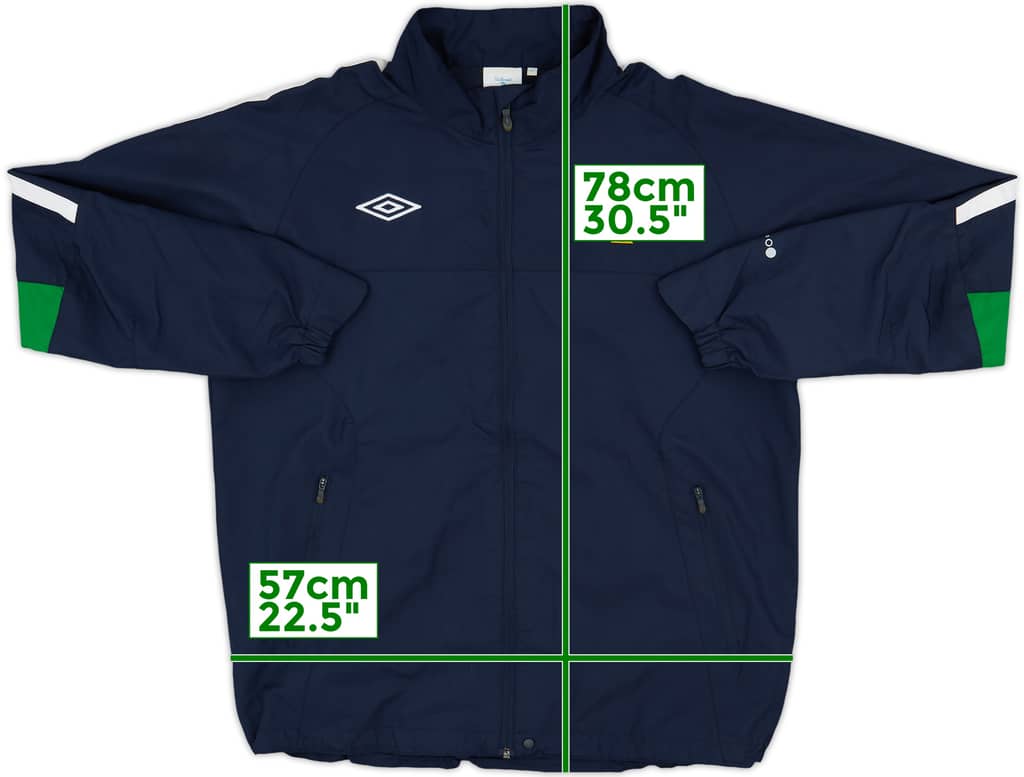 2010-11 Northern Ireland Umbro Track Jacket - 9/10 - (L)