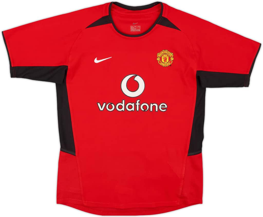 2002-04 Manchester United Home Shirt - 8/10 - (M.Boys)