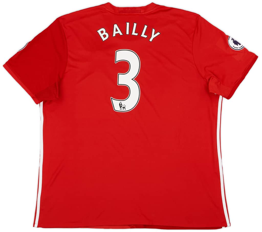 2016-17 Manchester United Home Shirt Bailly #3 - 9/10 - (XXL)