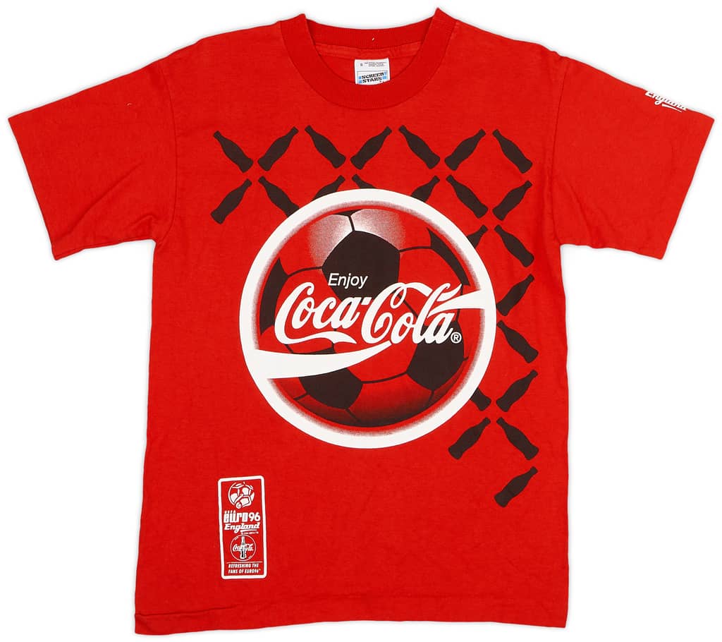 1996 England 'Coca-Cola Euro 96' Leisure Shirt - 8/10 - (S)